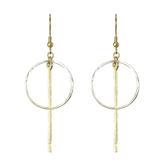 Bar Hoop Earring - Picture 3 of 3